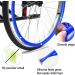 Wheel Push Ring Protective Cover(22/24inch) Wheelchair Accessories/Wheelchair Cover 1 Pair Non-Slip Wear-Resistant for Hand Push Cover Wheelchair Rear -24inch-A A 24inch - Buy Online on GoSupps.com