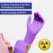 Meditrade Nitrile Examination Gloves - Medium Powder Free Hypoallergenic Heavy Duty Long Cuff Ambidextrous Disposable for Any Sector Bulk Buy (Large) (Violet) - Buy Online on GoSupps.com