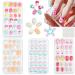 Niceneeded 96 pieces of false Kinder gel with Pre Glue children fingernails Press the nails girls glue artificial nail tip full cover short on nails