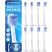 8er Demirdental mini essays suitable for Philips Sonicare replacement brushes medium small brush heads for precise cleaning white HX6028
