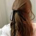 Dervivea Vintage Black Ribbon Bow Hair Ties Rope Silk Satin Bow Hair Rope Long Ribbon Bow Hair Scrunchies Bowknot Ponytail Holder Hair Tie Elastic Hair Tie Decorative Hair Accessories for Women - Buy Online on GoSupps.com