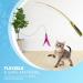 Interactive Cat Wand Toy with Extendable Feather Wand & Fishing Rod - FurDreams Indoor Cat Toys Set for Engaging Play and Exercise - Buy Online on GoSupps.com