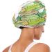 Cartoon Frog Dry Hair Cap & Quick Drying Towel Set - Super Absorbent Soft & Comfortable 2-Piece with Button Headband for Effortless Hair Care - Buy Online on GoSupps.com