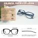 OCCI CHIARI Thick Oversized Reading Glasses for Women | Trendy Black Readers - 2.5x Magnification - Buy Online on GoSupps.com