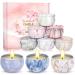 Scented Candles Gifts for Women 9 Pack 2.5 oz Marble Aromatherapy Candle Set Natural Soy Wax Stress Relief Gift for Mother's Day Christmas Birthday Valentine's Day