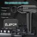 Deep Tissue Percussion Massage Gun for Athletes - 20 Speeds, 10 Heads - Matte Black | Pain Relief Back Massager - Buy Online on GoSupps.com