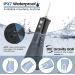 AUIEI Cordless Water Flosser for Teeth - 5 Modes, 4 Jet Tips, USB-C Rechargeable - Portable Dental Tooth Care Tool Kit for Home & Travel (Black) - Buy Online on GoSupps.com