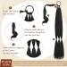 Sofeiyan Long Braid Ponytail Extension with Hair Tie Straight Sleek Wrap Around Hair Extensions Braid Pony Tail Fluffy Natural Soft Synthetic Hairpieces for Women Daily Wear 2Pcs 26 inch 26 Inch (Pack of 2) Black Mixed Brown - Buy Online on GoSupps.com