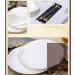 Kitchen Ceramic Dinnerware Set Cereal and Soup Bowls Plates Bowls Gold Rim Ceramic Bone China Porcelain Dinner Plate Set Bowl Sets - 58 Pieces Round 62 Pieces Round 62 pieces - Buy Online on GoSupps.com