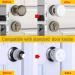  4 Packs-Upgrade Baby Safety Door Knob Cover Door Handle Cover Lockable Design Child Proof Door Knob Cover Universal Size Protect Your Child from Opening Unsafe Room or Locking Themselves in Home - Buy Online on GoSupps.com