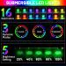 Underwater LED RGB Lights - Aled Light 13 LEDs Waterproof - 2 Pack with Remote Control for Pond Pool Vase & Fish Tank Decoration - Buy Online on GoSupps.com