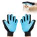 Fousenuk 1 pair of fello care shoe fur care glove made of silicone with adjustable Velcro fastener gloves for dogs and cats cat gloves for deshedding bathing and massage