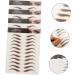 Gogogmee 4 Sheets Waterproof Eyebrow Stickers Eyebrow Tools 4d Artificial Eyebrow Tattoos Cosmetic 6d Hair 21x14.8cm Brown - Buy Online on GoSupps.com