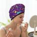 Hair Towel Wrap - Quick Drying Turban | Retro 80s Style Hair Drying Towel with Button - Buy Online on GoSupps.com