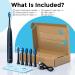 Hyslor Sonic Electric Toothbrush with 6 Brush Heads | Rechargeable Power Toothbrush | 4 Modes | Blue Cosmic Blue - Buy Online on GoSupps.com