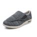 Men Lightweight Walking Mesh Breathable Diabetic Shoes Comfy Indoor Outdoor Extra House Shoes Adjustable Easy On And Off For Grandfather Grandmother Diabetic Edema Swollen Feet ( Color : Dark gr