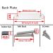 MX Boat Folding Cleats 4-1/2 inch Marine Dock Cleats Stainless Steel - Pair of 2, Silver | Flip Up Boat Cleats with Installation Accessories - Buy Online on GoSupps.com