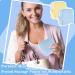 Embroidery Sanitary Napkin Storage Bag 2Pcs - Portable Period Holder for Menstrual Cup, Pads, Tampons - Yellow+Blue - Buy Online on GoSupps.com