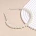 Pearl Headband Flexible White Pearl Headband with Faux Pearl Cute Pearl Headband for Girls Women Multipurpose Pearl Hair Accessories White Headband - Buy Online on GoSupps.com