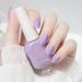 Purple Nail Polish Lilac Nail Polish Nail Varnish Lavender Violets Pale Purple French Manicure Quick Dry Natural Long Lasting No Need Baking Nail Art Polish for Women DIY Salon Home
