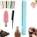 Mini Dual-Purpose Curling Iron Cordless 2 in 1 Mini Dual Purpose Curling Iron Cordless Mini Curling Iron for Short Hair Portable Travel Curling Wand for Women (Blue)