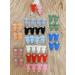 KAWS Nail Charms 4pcs (Mixed Green Pink)