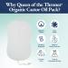 Buy QUEEN OF THE THRONES Organic Cotton Flannel Castor Oil Pack - Naturopathic Doctor Designed Reusable & Comfortable Sleep Fit Soft Ties - Buy Online on GoSupps.com