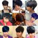 YOUKNOWIG Short Human Hair Pixie Cut Wig for Black Women - Full Machine Made, Glueless Bob Wig with Bangs in Natural Black - Daily Wear - Buy Online on GoSupps.com
