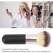 Loose Powder Makeup Brush Soft Fluffy Hair Comfortable Grip Cosmetic Beauty Brush Black - Buy Online on GoSupps.com