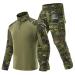Wiseonus Airsoft Paintball Tacremsuit Tactical Shirt and Airsoft pants hunting clothing men tactical shooting bdu softair uniform set cp l
