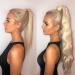 Ponytail Extensions Synthetic Ponytail Extension 24 Inches Wrap Around Ponytail Long Body Wave Ponytail Hair Extension Clip In Heat Resistant Ponytail Hairpiece for Women (Color : M27-613 Size : 24inches M27-613 - Buy Online on GoSupps.com