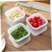 PRETYZOOM Fridge Storage Boxes Kitchen Crisper Home Crisper Fruit Crisper Vegetables Crisper With Cover Ginger 1 - Buy Online on GoSupps.com