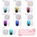 7PCS White Pearl Chrome Nail Powder Set - Metallic Mirror Glitter & Aurora Shimmer for Stunning Nail Art - Buy Online on GoSupps.com