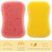 Frcolor Soft Bathing Sponge - Gentle Natural Fiber Peeling Shower Sponge for All Ages (4 Random Colors) - Buy Online on GoSupps.com