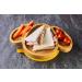 BABI Baby Toddler Large Dog Plate - Natural Bamboo with Silicone Suction Ring (Orange) - Buy Online on GoSupps.com