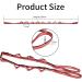 Buy Adjustable Daisy Chains - Yoga Hammock Extension Straps | 8-Loop Nylon Climbing Loops for Aerial Yoga & Fitness - Red - Buy Online on GoSupps.com