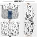 Buy Waterproof Barber Cape Penguin White Pattern & Cheetah Haircut Bib for Men & Women | Unisex Hair Cutting Cape for Professional Use - Buy Online on GoSupps.com