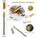 LOONENG Gold and Silver Metallic Marker Set - Fine Point Permanent Markers for Artists, Crafts, and DIY Projects - 8 Count - Buy Online on GoSupps.com