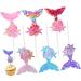 DECHOUS 18 Pcs Cake Decoration Mermaid Tail Cupcake Toppers Mermaid Sequin Cupcake Toppers Mermaid Cake Topper Seashells for Decorating Mermaid Decorations Cloth Girl Happy Birthday As Shownx3pcs mediumx3pcs - Buy Online on GoSupps.com