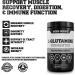 Vegan Fermented L-Glutamine Powder 500g - 100 Servings for Muscle Recovery & Immunity Support - No Fillers, Unflavored - Buy Online on GoSupps.com