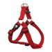 DDOXX Nylon Step-In Dog Harness - Adjustable Chest Puppy Harness for All Sizes - S (Red) Red S - 1.5 x 45-63 cm