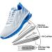 Autper Mens Air Athletic Running Shoes | Lightweight Sport Sneakers | US 6.5-12.5 | White/Blue - Buy Online on GoSupps.com