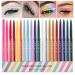 20 Colors Eyeliner Pen Set  Eye Shadow Pencil  Pearl Eyeliner Kit Metallic Eyeliner Pencil Glitter Eyeliner for Women Eye&Lip Liner Professional Waterproof Retractable Eye Makeup Set Colorful Eyeliner Eye Color 20PCS 20 ...