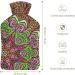Mandala Floral Hot Water Bottle with Lid - Rubber Hot Water Bag for Pain Relief Cramps & Foot Warmer - Ideal for Hot and Cold Therapy - Buy Online on GoSupps.com