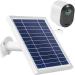 Uogw Solar Panel Charge for Arlo Pro 3/Arlo Pro 4/Arlo Ultra/Ultra 2, with 11.5ft Waterproof Magnetic Power Cable, Adjustable Mount(Silver)(NOT for Arlo Essential Spotlight)