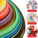 12 Pcs 1oz Precision Applicator Bottles with Mini Funnels - Ideal for Paint, Quilling, Crafts - Multicolor Lids - Buy Online on GoSupps.com