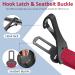 Adjustable Dog Seat Belt for Car Safety - Universal Fit Red Dog Belt with Locking Rod - Buy Online on GoSupps.com