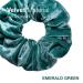 Emerald Green Velvet Hair Rubbers - Set of 2 | Stylish & Soft Hair Ties for All Hair Types - Buy Online on GoSupps.com