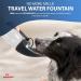 Innoshopp Dog Water Bottle - Portable & Leak Proof Dispenser for Dogs - BPA Free with Carabiner - Ideal for Walking, Hiking, Travel - Black - Buy Online on GoSupps.com