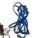 Halter for Horse | Safety Halter Chin & Throat Snap Heavy Duty Tied Halter Colorful Padded Nylon Size Horse Care for Horse Grooming Training Pochy Blue